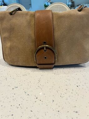 Coach Suede and Leather shoulder bag